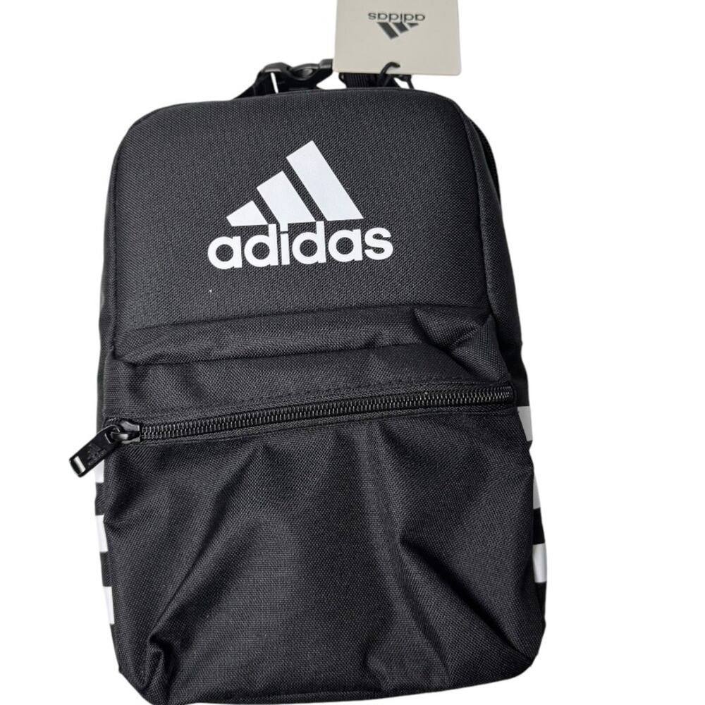 Adidas Black & White Multi-Use Three Stripe Santiago 3 Lunch Bag NWT